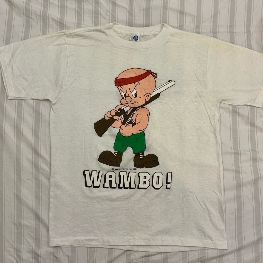 Vintage Looney Tunes 1985 ElmirFudd Wambo single stitch rare made in USA clean!